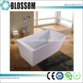 High quality rectangular bathtub luxury freestanding solid surface bathtub